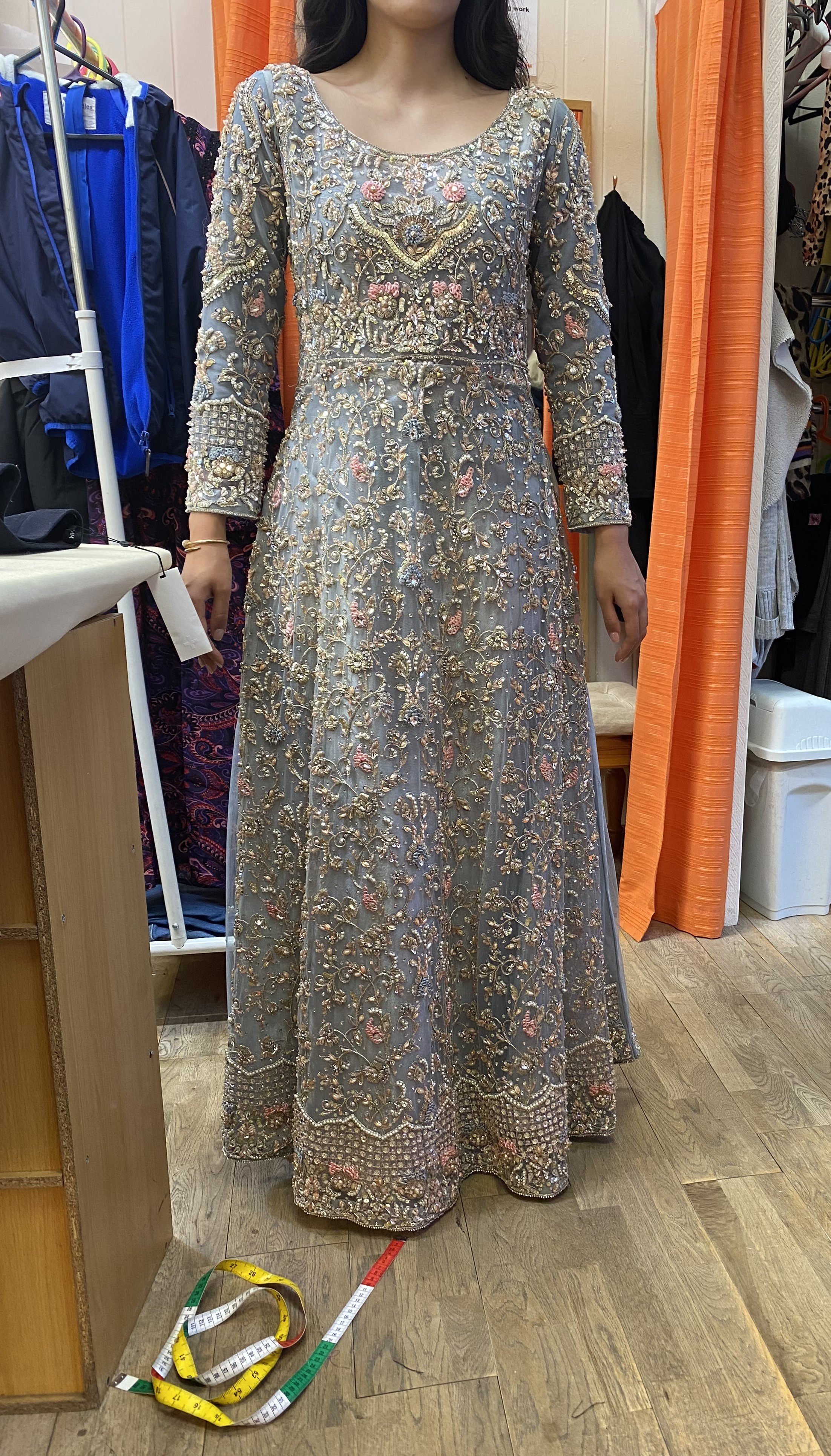 Beaded gown alteration photo 1